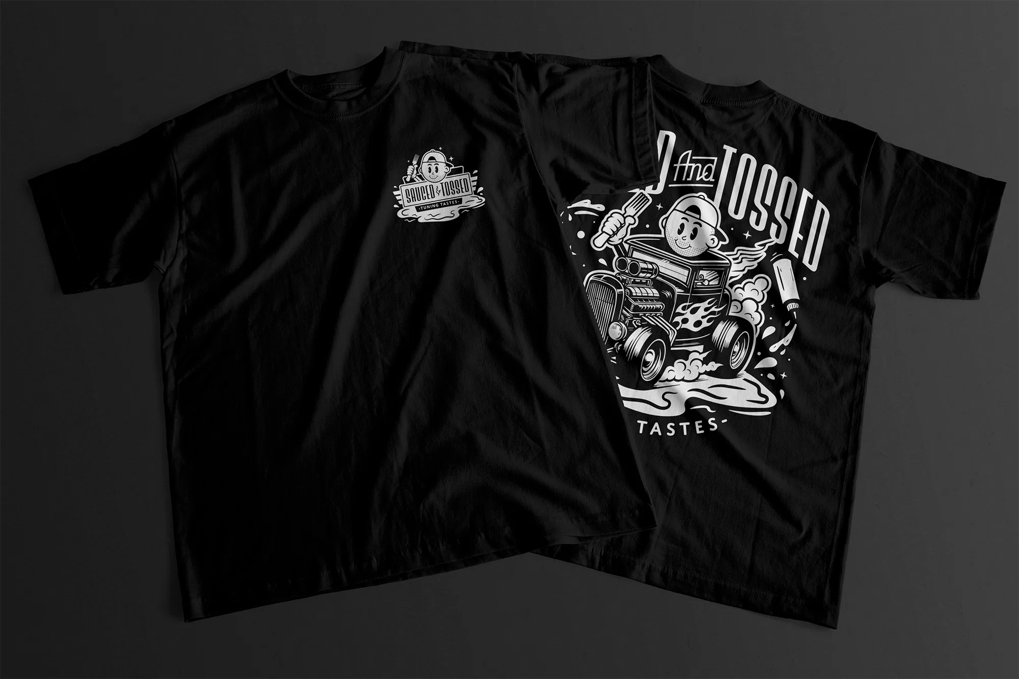 Sauced and Tossed apparel design