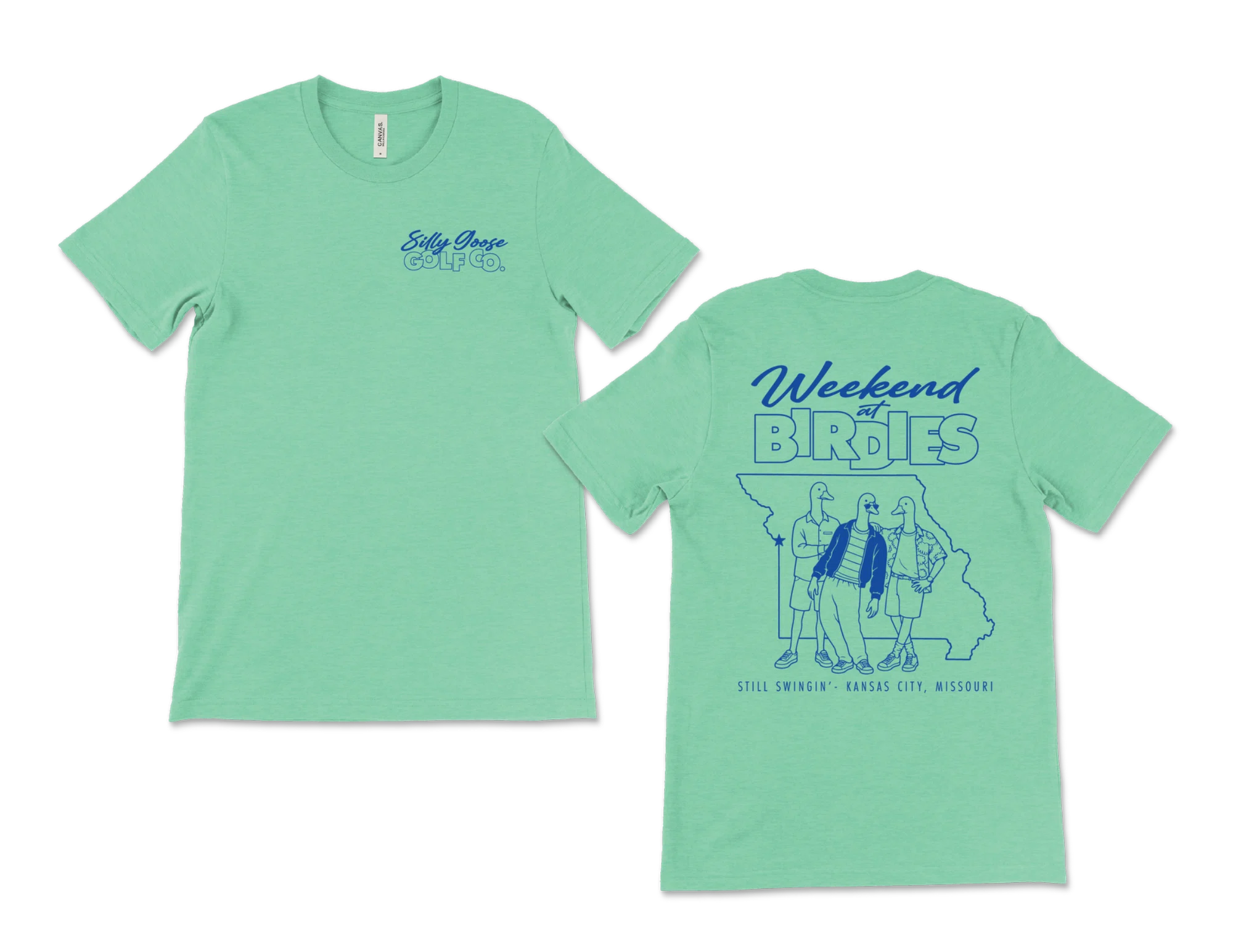 Weekend at Birdies shirt front and back