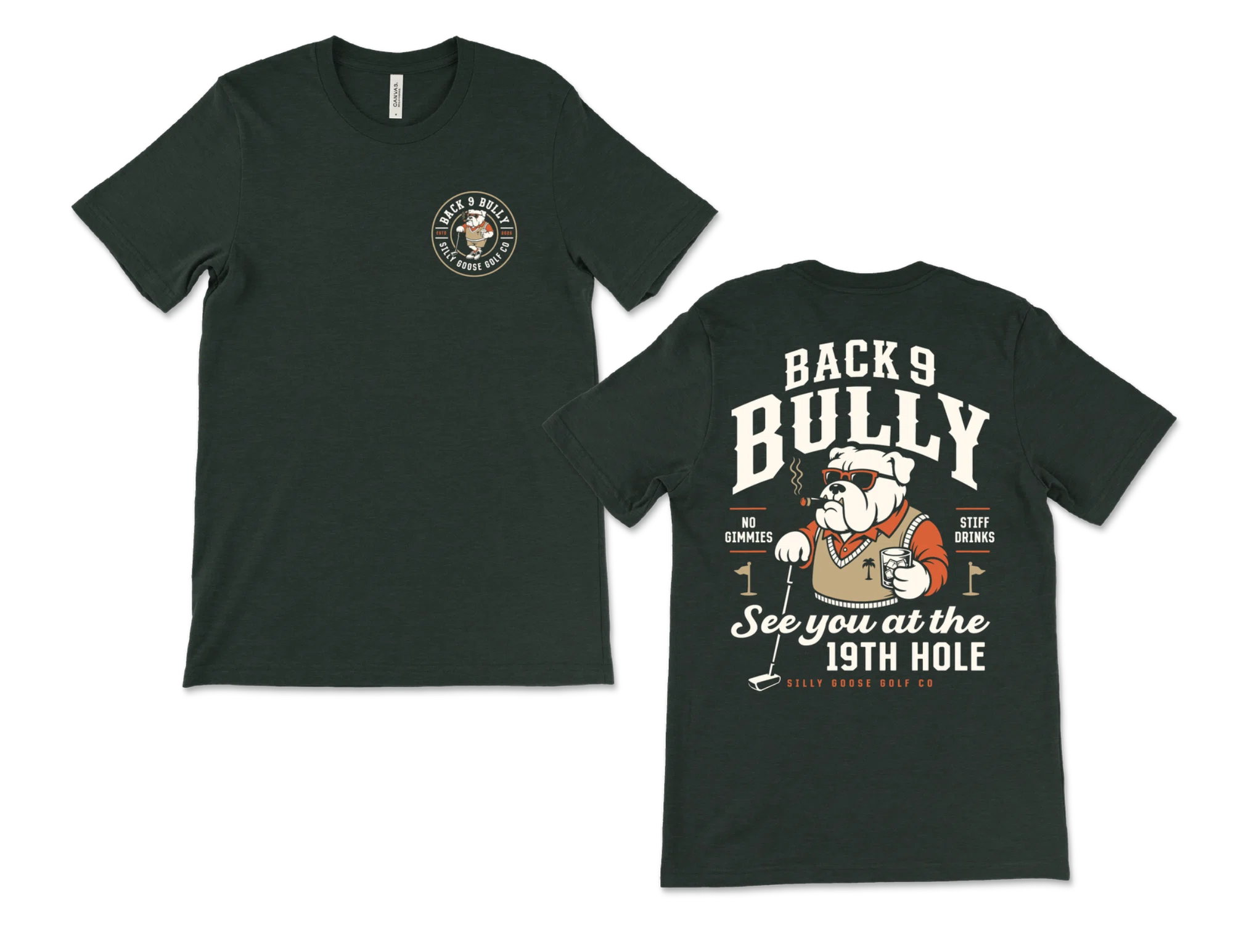 Back 9 Bully shirt front and back