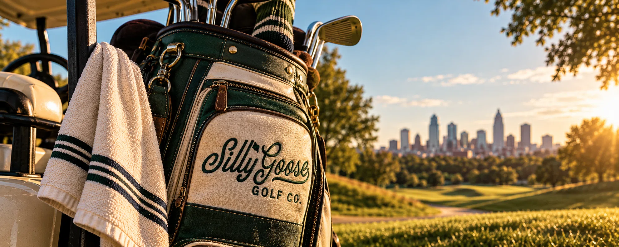 Silly Goose Golf Co. embroidered golf bag